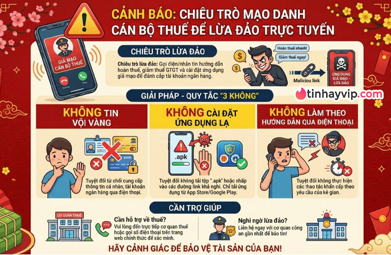 Giả danh cơ quan thuế: Cách nhận biết và phòng tránh