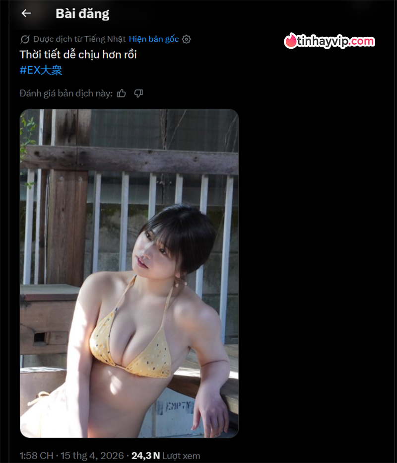 Honoka Sasaki gây ấn tượng trong bộ bikini ngày hè