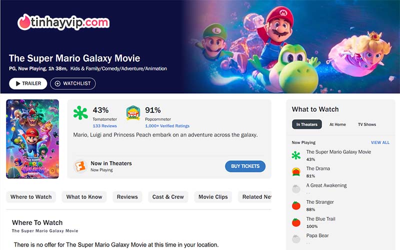 Super Mario Galaxy: Đỉnh cao đồ họa siêu mãn nhãn năm 2026