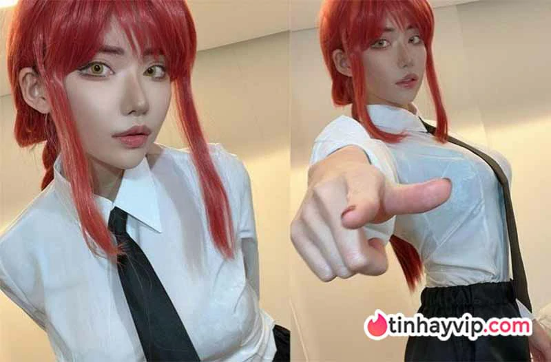 Eimi Fukada tung ảnh cosplay Makima đầy ma mị quyến rũ