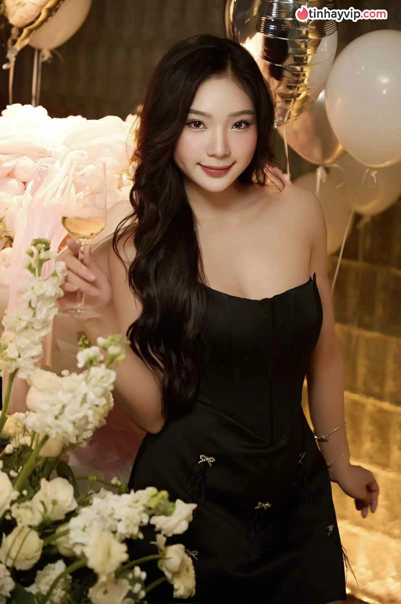 Nguyễn Khánh Linh thả dáng với váy voan trắng tại Vĩnh Hy