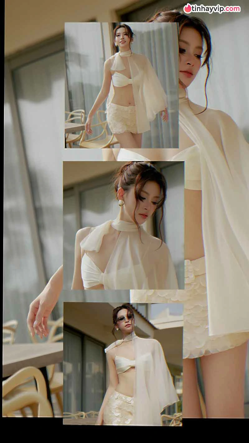 Trần Tiểu Vy diện đồ cạp trễ khoe dáng nuột tại Hội An