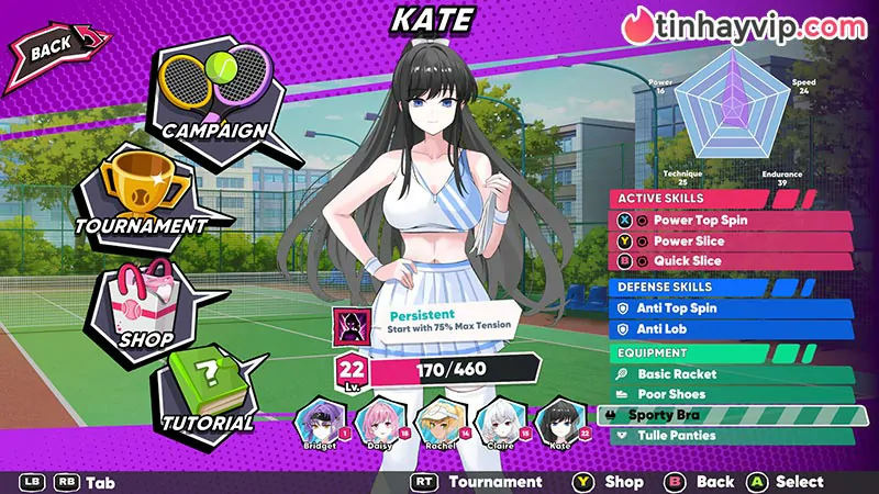 Academy Love Saga: Tennis Angels EX - Đập bóng cháy sân, hạ gục dàn waifu cực đã tay không thể bỏ lỡ