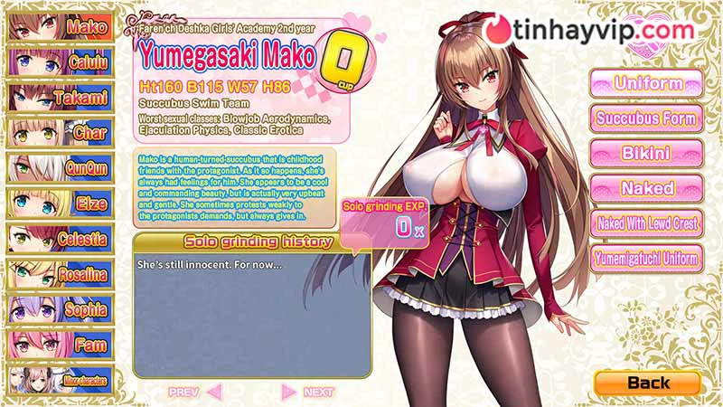 OPPAI Succubus Academy: Review game học viện yêu nữ