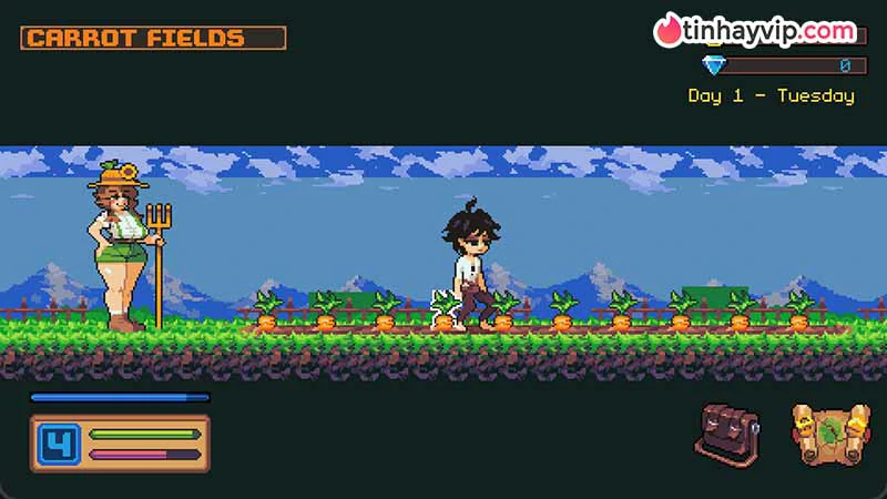 Sloppy Fields: Game 18+ mô phỏng nông trại Pixel Art