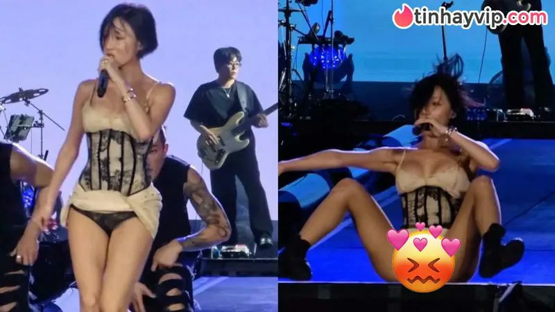 Hwasa gây tranh cãi gay gắt khi lộ đồ lót ren trên sân khấu Rock in Rio 2026