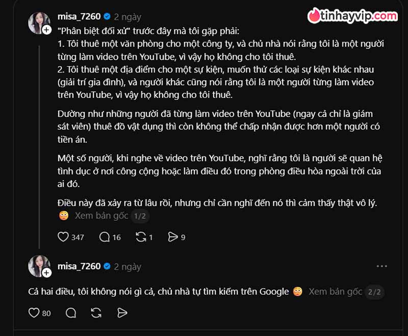 Misa kể chuyện bị kì thị sau khi rời khỏi ngành AV