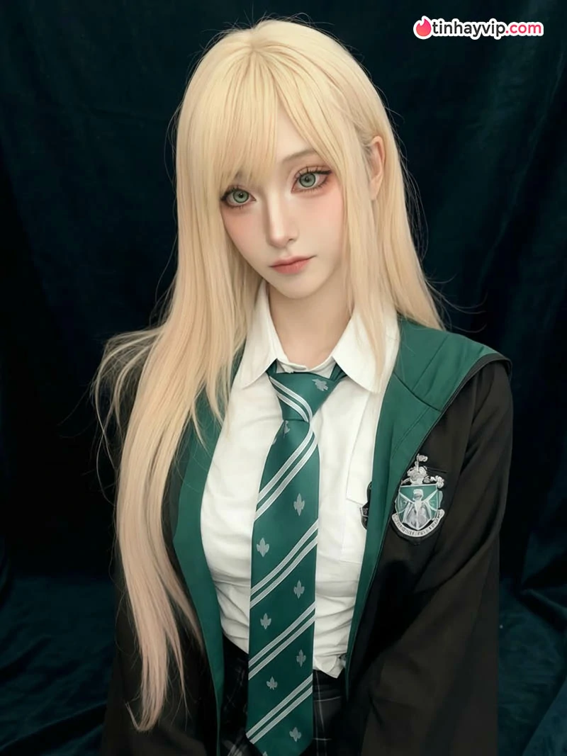 Astasiia Dream đu trend Draco Malfoy bản nữ cực thần thái
