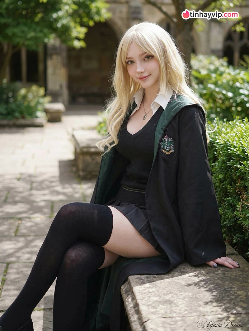 Astasiia Dream đu trend Draco Malfoy bản nữ cực thần thái