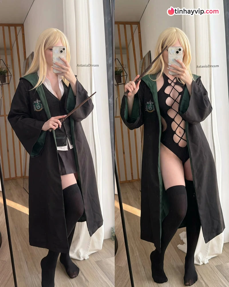 Astasiia Dream đu trend Draco Malfoy bản nữ cực thần thái